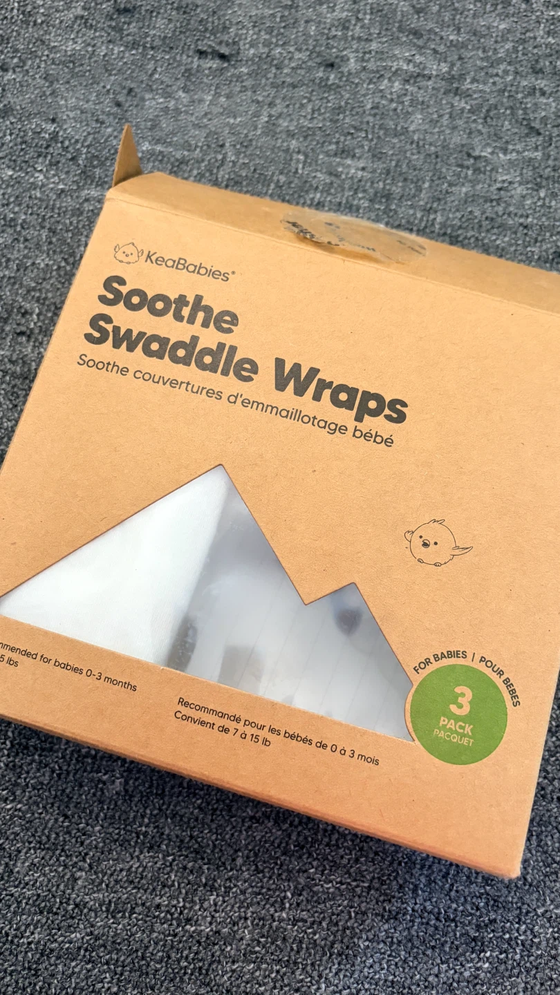 KeaBabies Soothe Swaddle Wraps OS 0-3M