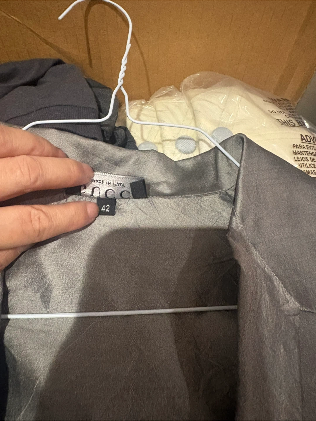 Vtg GUCCI Tom Ford Era Metallic Silver Gray Zip-Up Shirt IT 42 M - photo 5