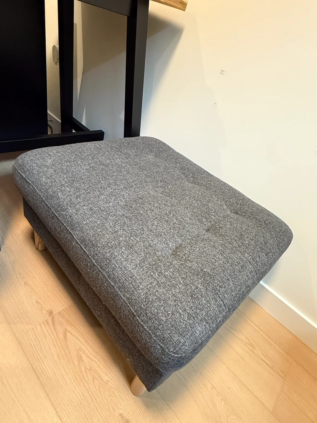 Grey Fabric Ottoman Footrest - photo 2