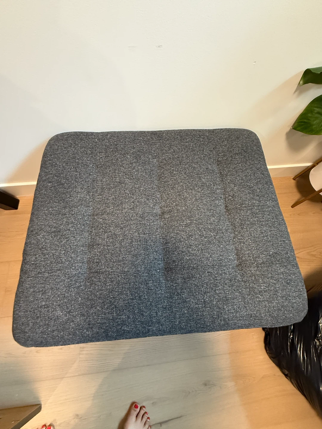 Grey Fabric Ottoman Footrest - photo 3