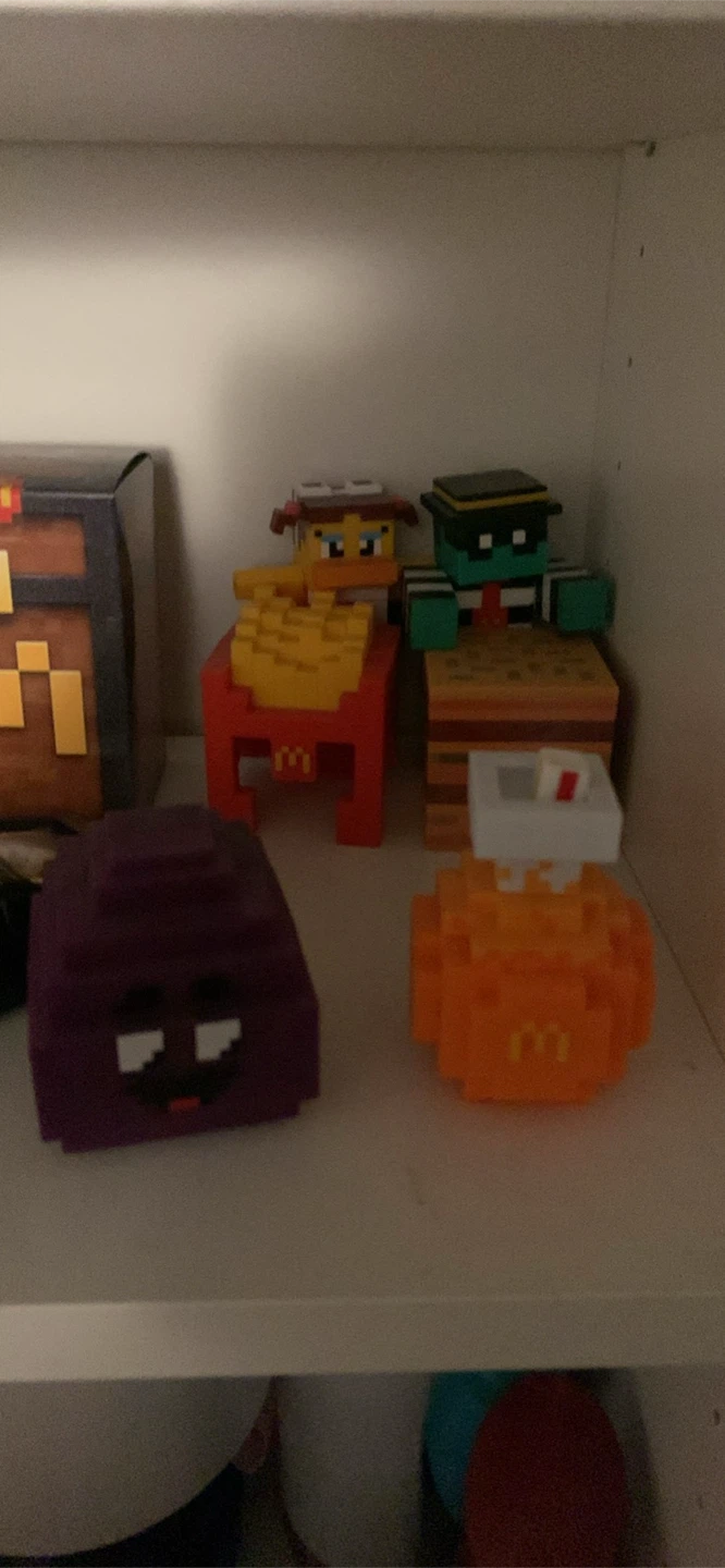 McDonald's Minecraft collectable Meal Figures