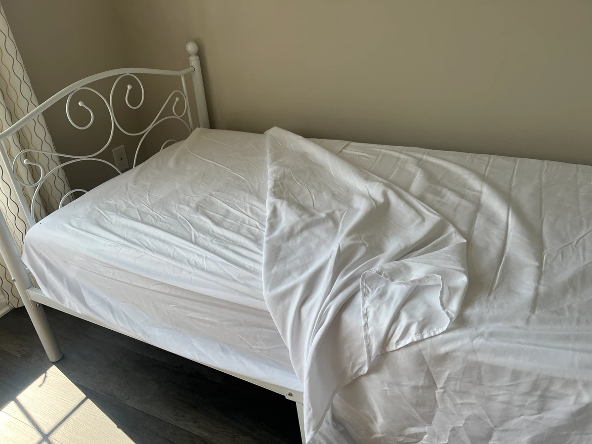White metal twin bed - photo 3