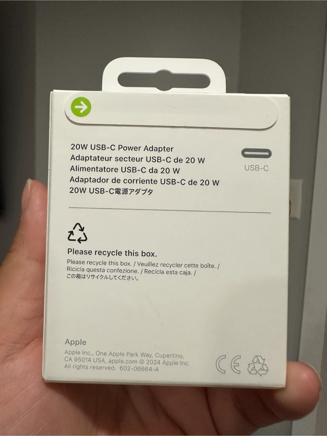Brand new apple charging cube, USB-C 20W power adapter - photo 2