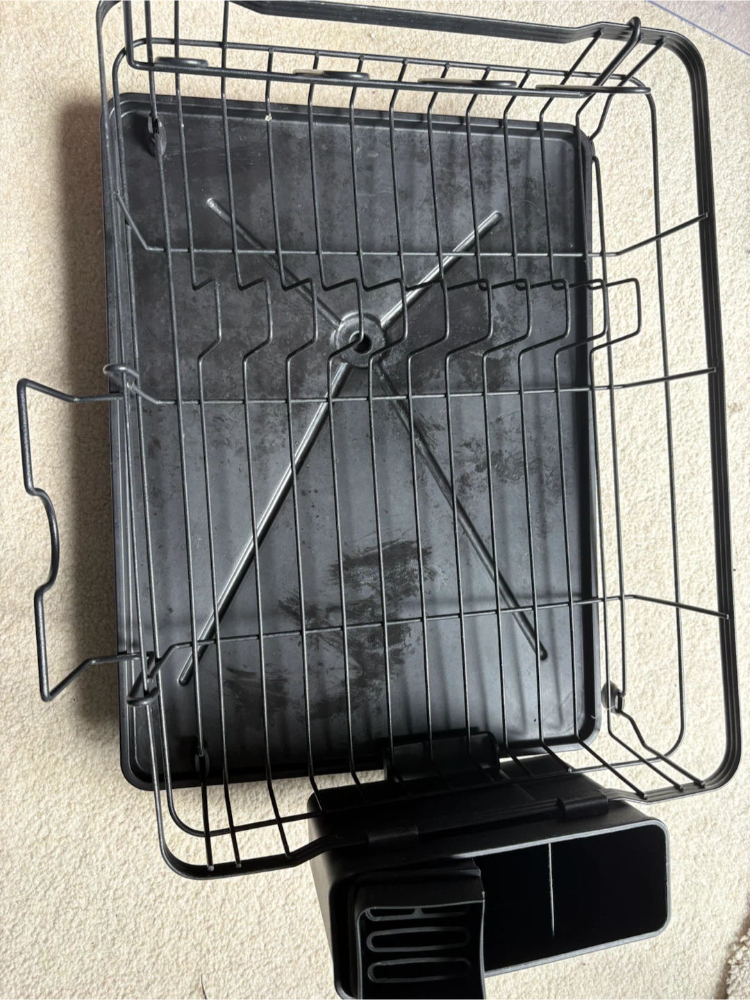 Black wire dish drying rack