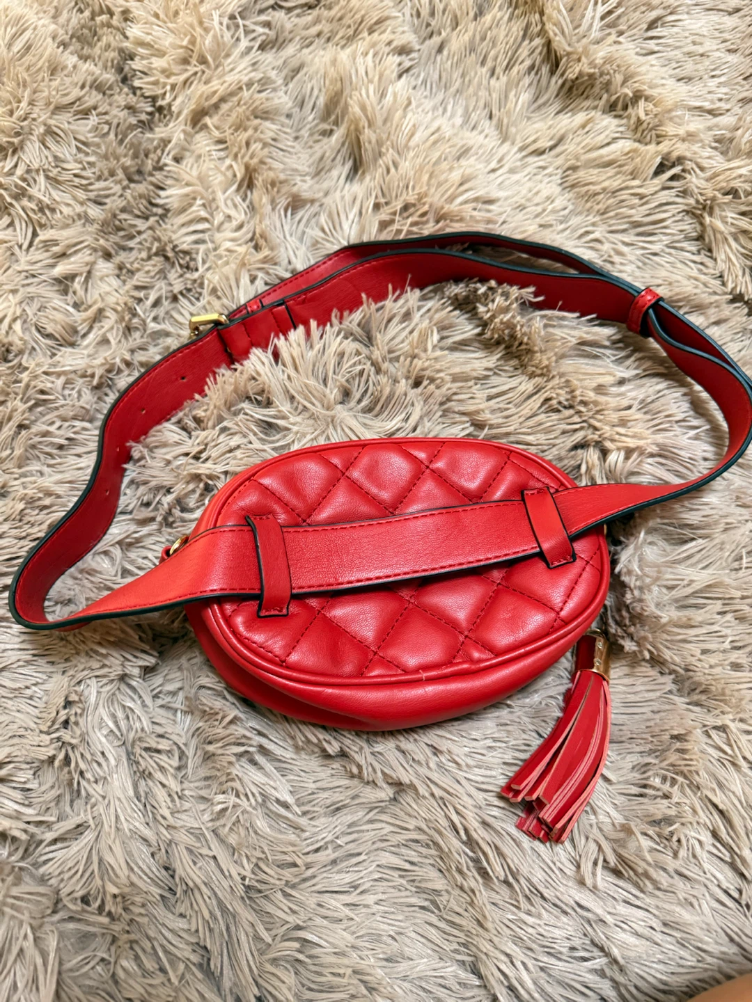 Red Quilted Belt Bag - photo 2