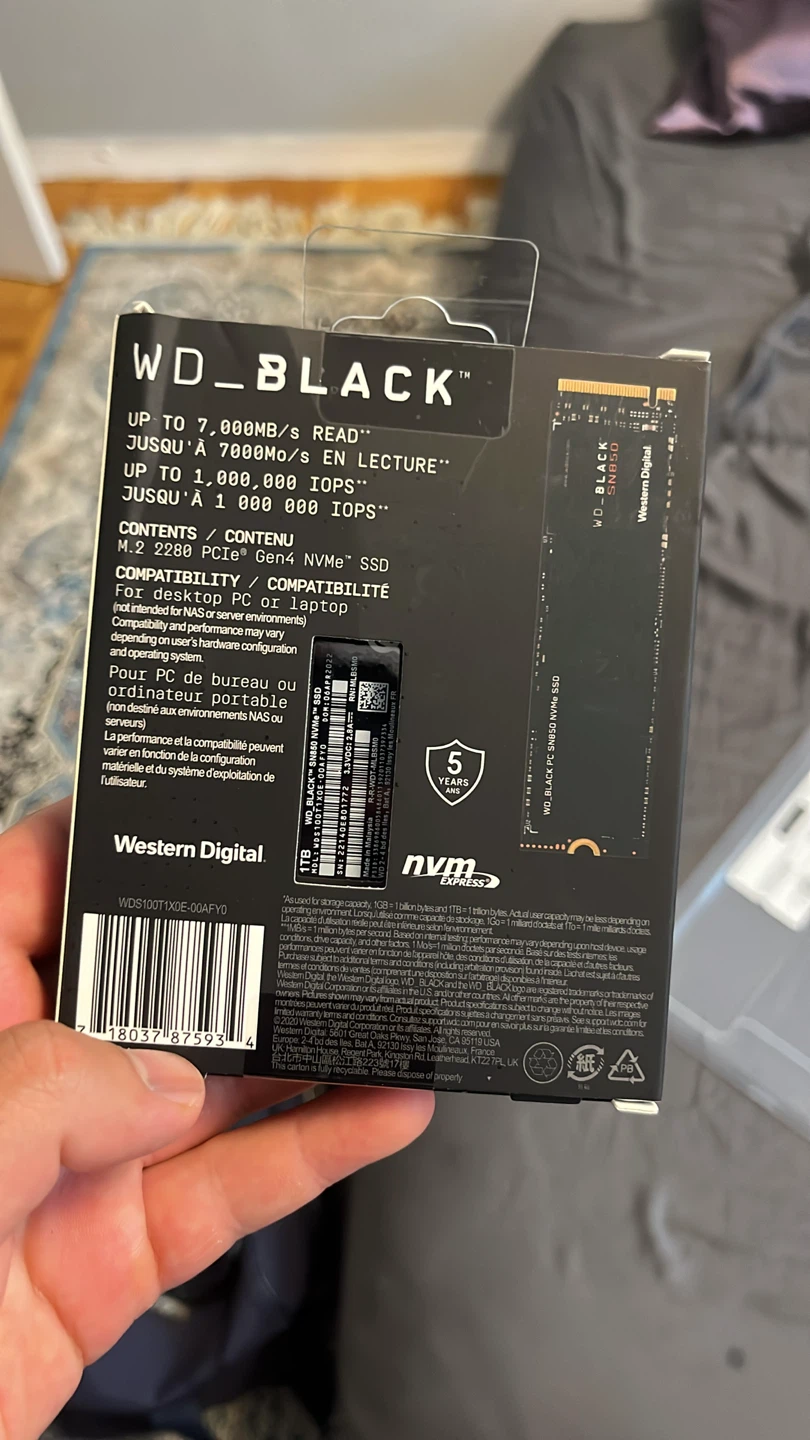 WD Black SN850 NVMe SSD 1TB - photo 2