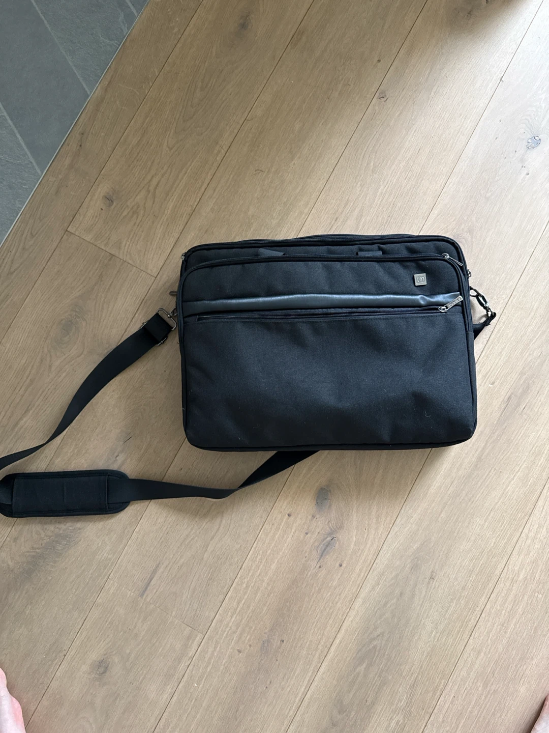 Black Laptop Bag with Strap