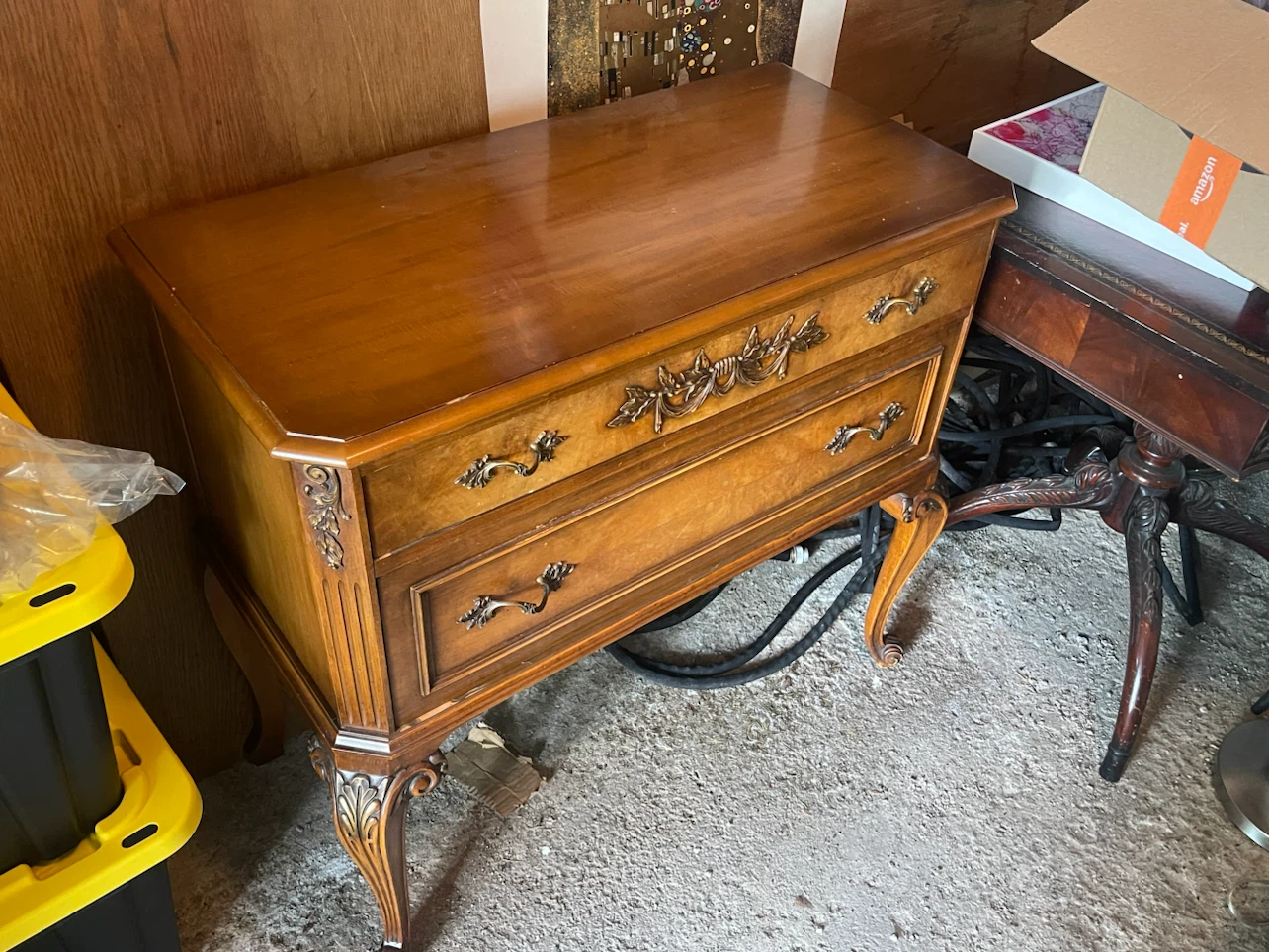 Vintage Ornate Wooden Dining Room Set - photo 3