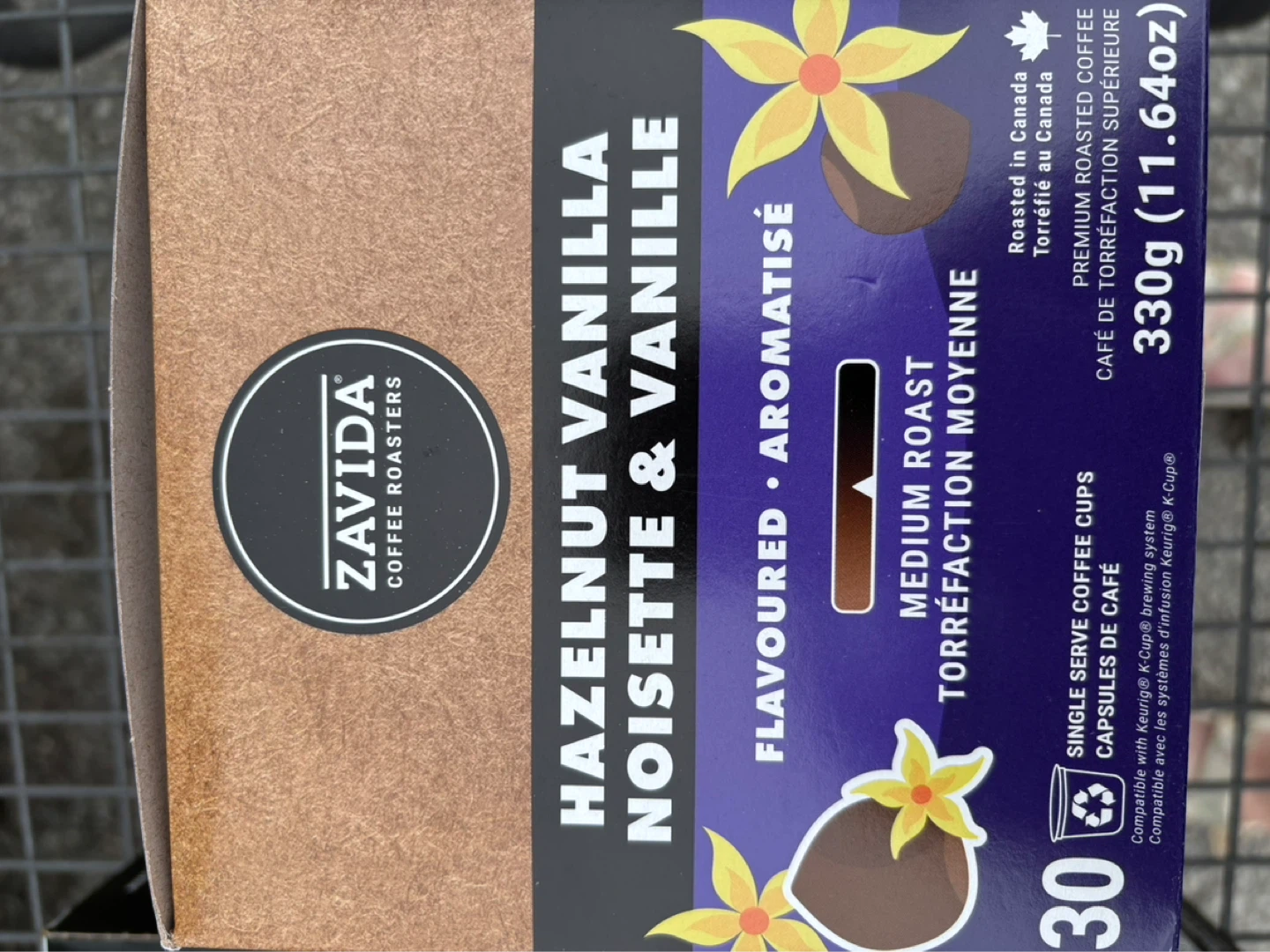 Zavida Hazelnut Vanilla K-Cup Coffee