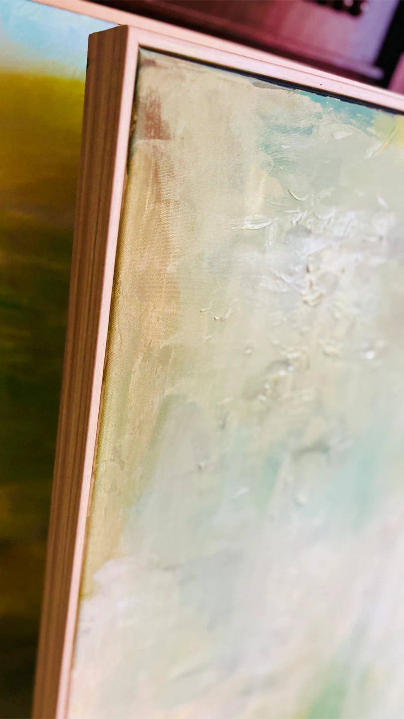 Abstract textured canvas wall art - photo 3
