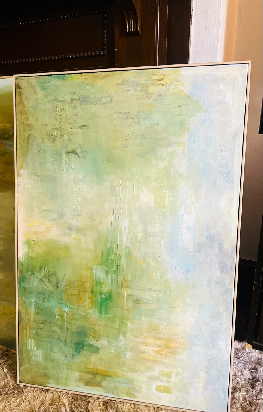 Abstract textured canvas wall art - photo 4