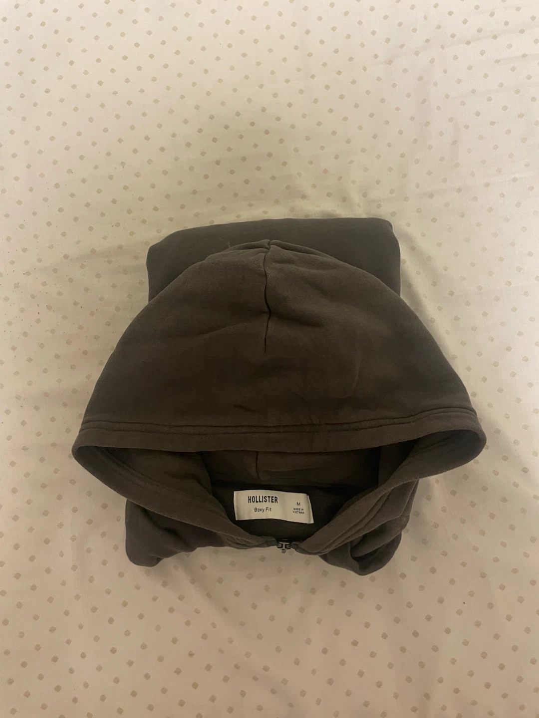 Hollister Grey Full Zip Hoodie - Size Medium - photo 2