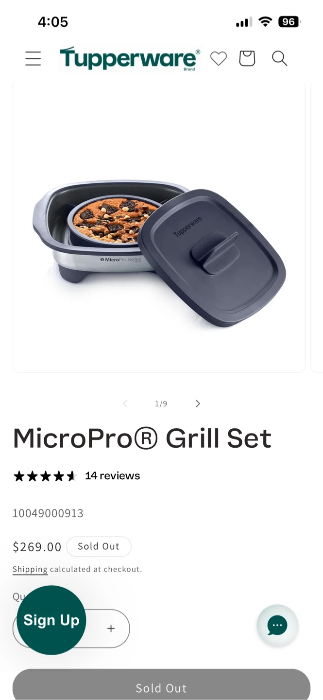 Tupperware MicroPro Grill Set
