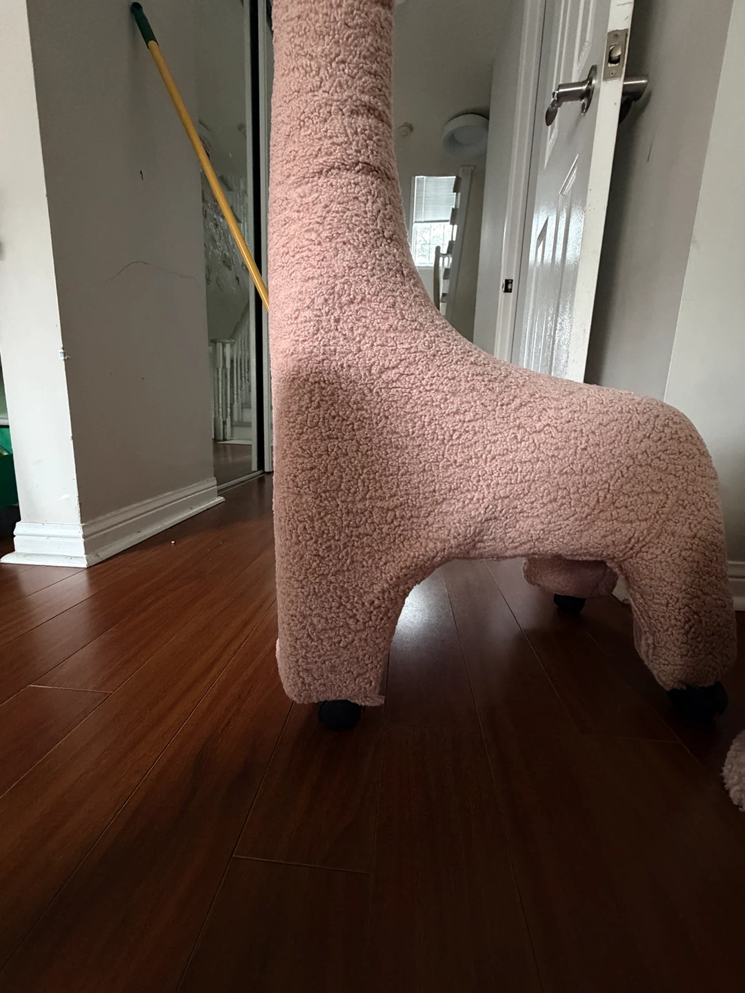 Toy /Pink Plush Alpaca  ride with Wheels - photo 4