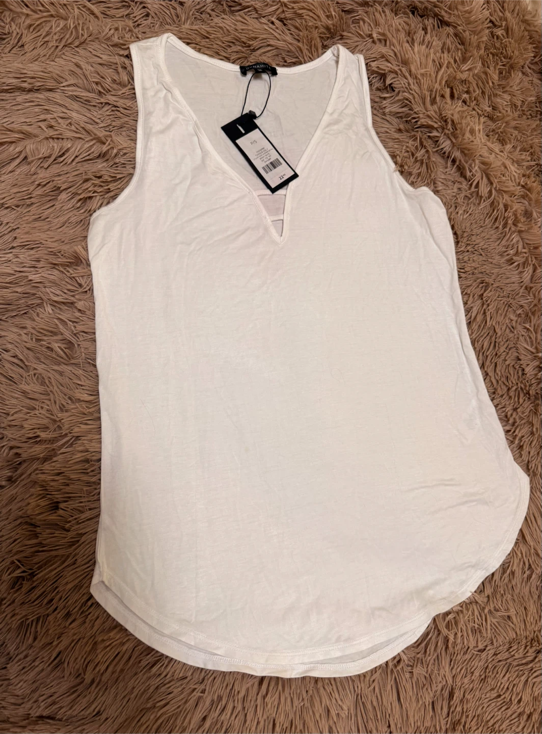 White Dynamite Tank Top Size S/P