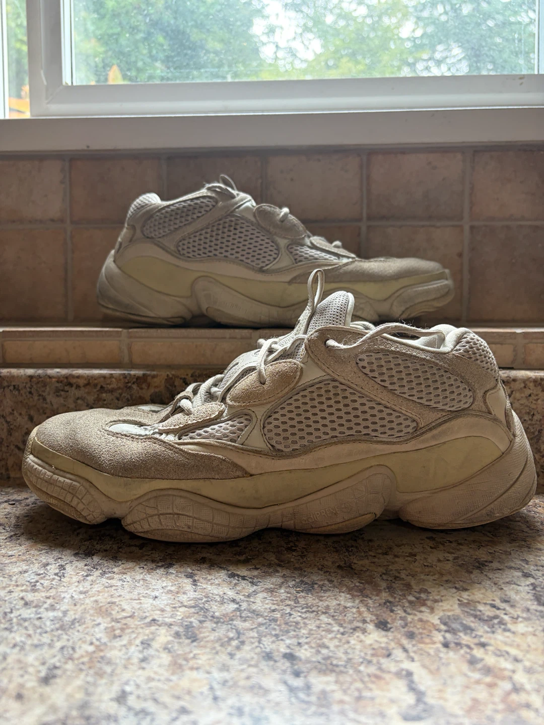 Adidas Yeezy 500 Blush Desert Rat Sneakers