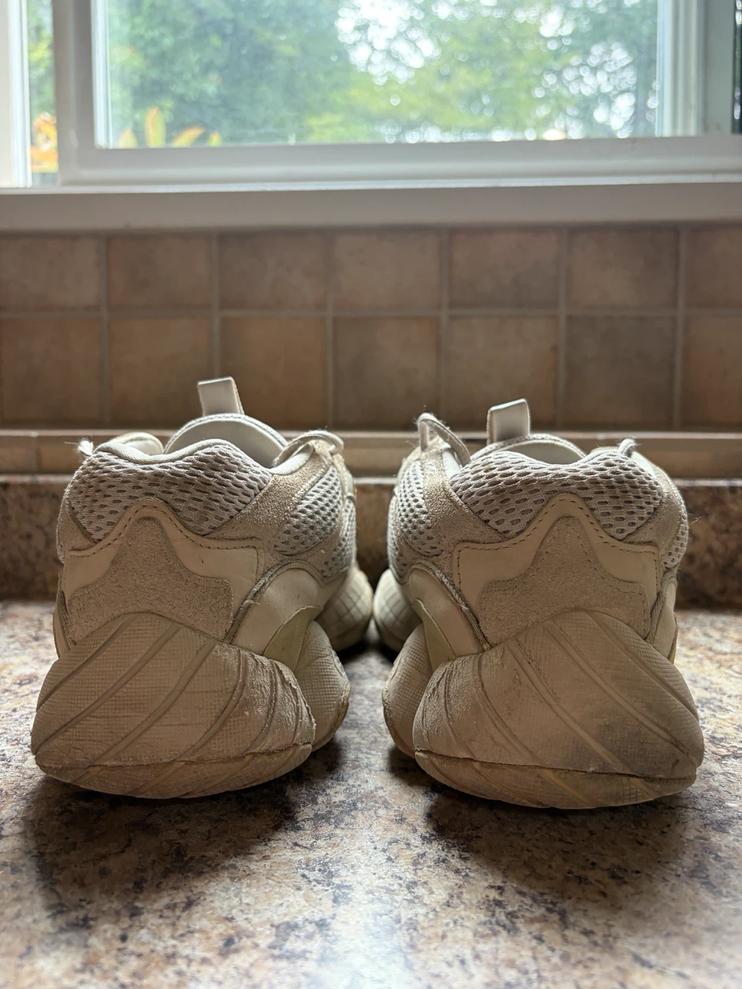 Adidas Yeezy 500 Blush Desert Rat Sneakers - photo 2