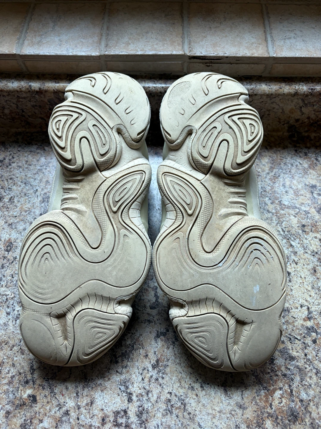 Adidas Yeezy 500 Blush Desert Rat Sneakers - photo 5