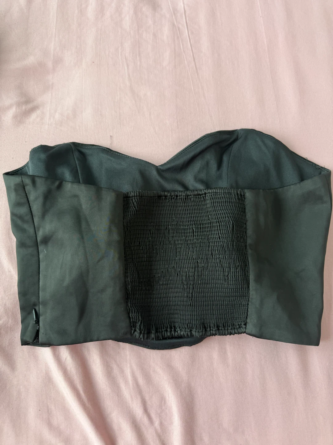 Black Satin Corset Top - photo 2