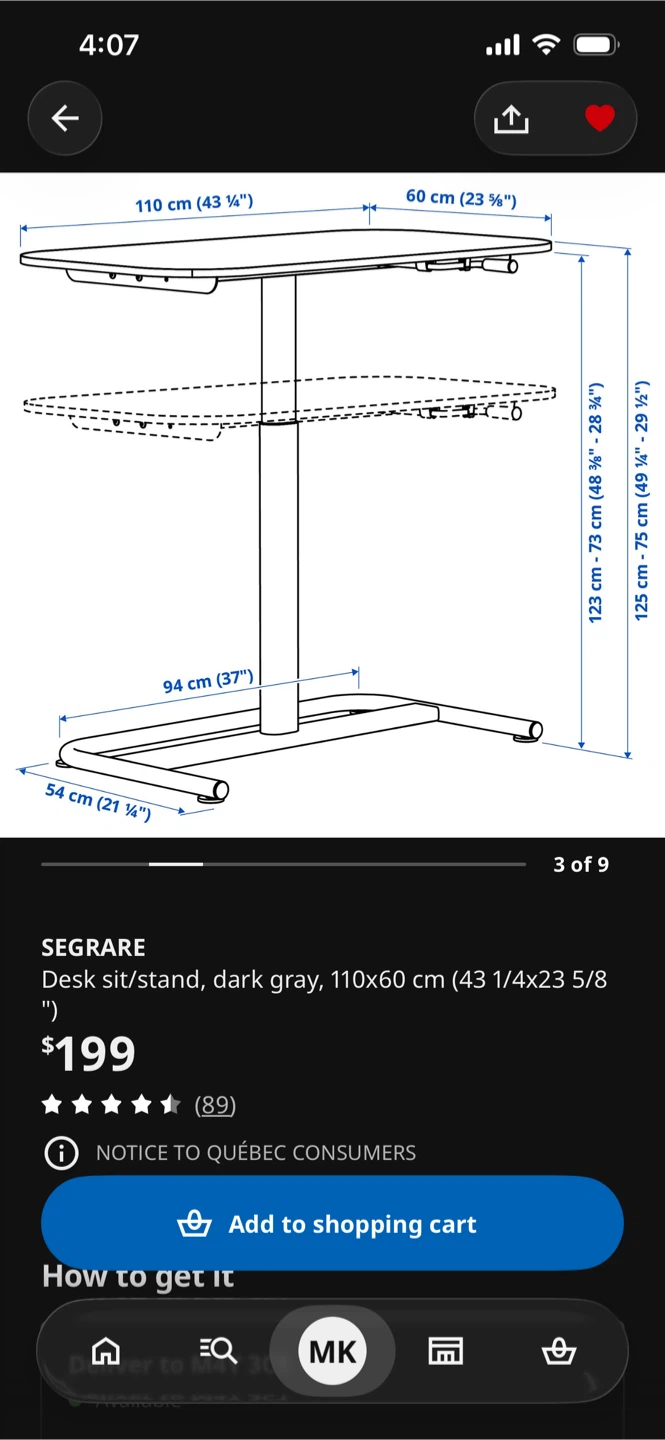 Adjustable Desk - Ikea - photo 2
