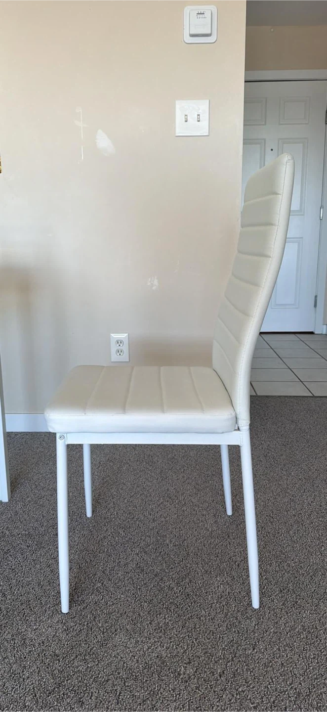 Modern White Dining Table Set - photo 2