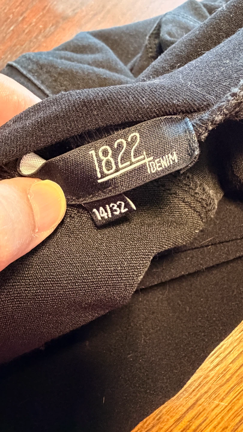 1822 Denim Black Maternity Jeans Size 14/32 - photo 4