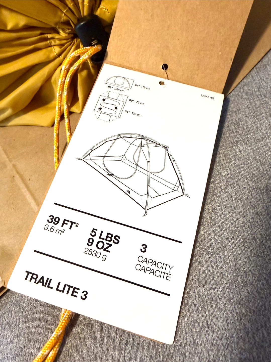 NEW The North Face Trail Lite 3 Tent - photo 3
