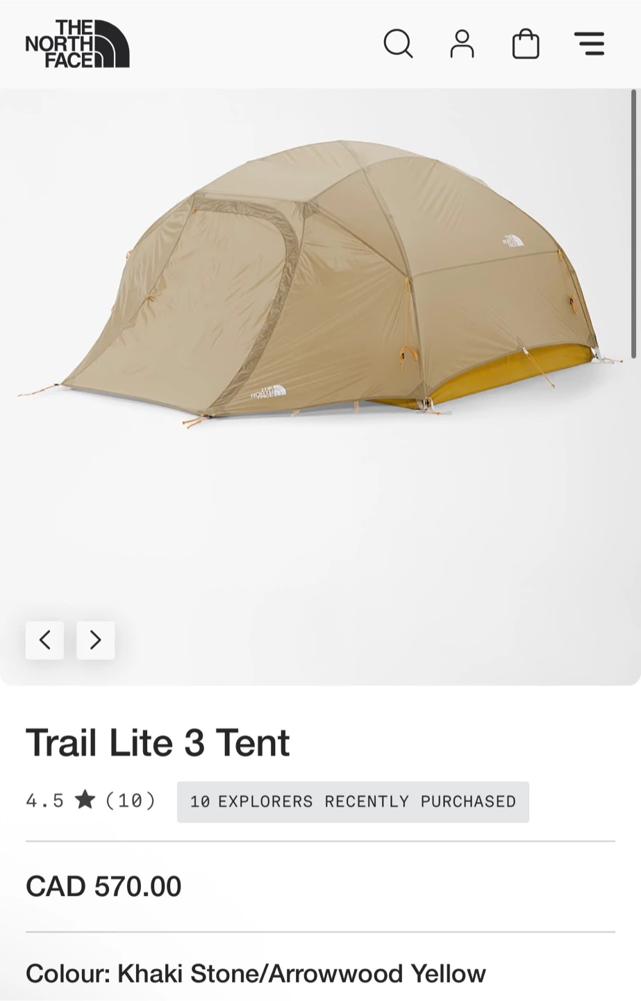 NEW The North Face Trail Lite 3 Tent - photo 4