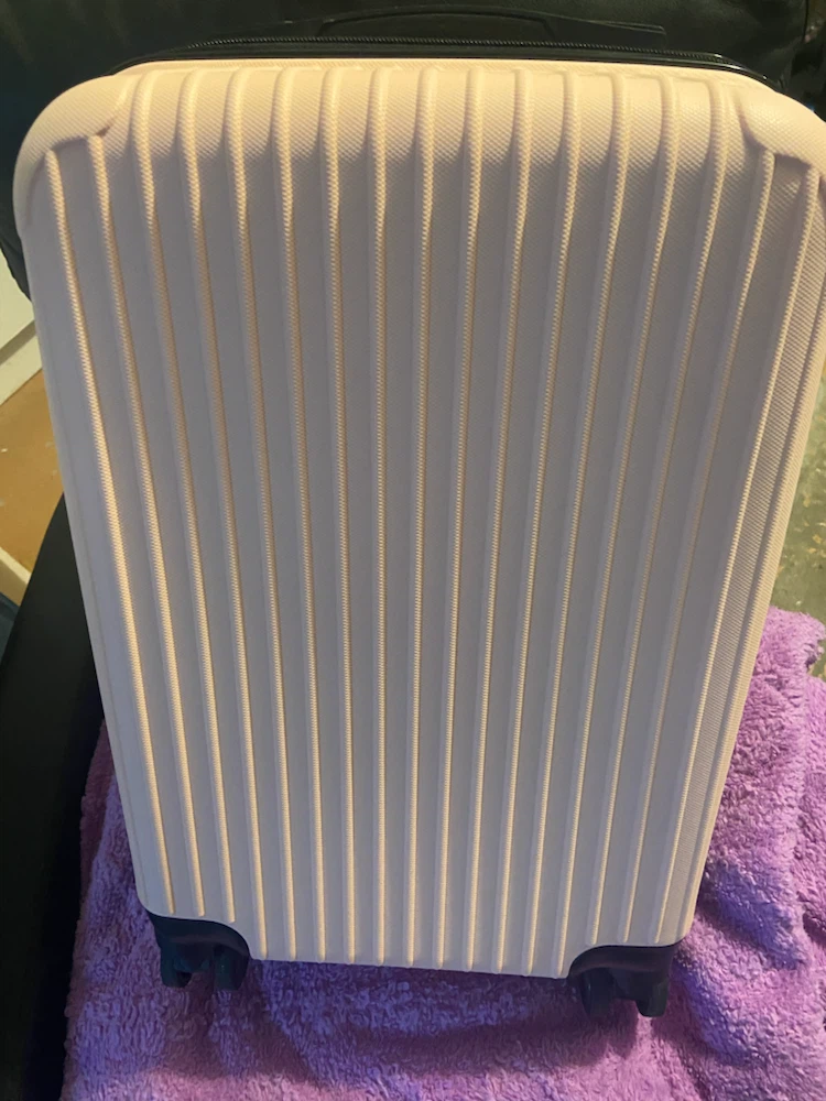Light Pink Hard-Shell Carry-On Suitcase - photo 2
