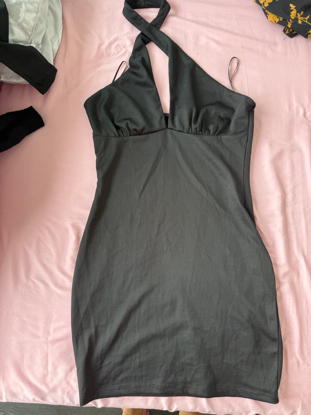 Ribbed black Dress