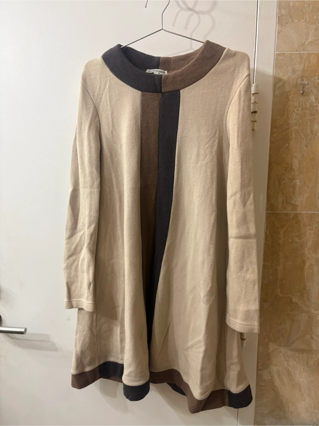 Vtg EMPORIO ARMANI Italy Angora Wool Knit Sweater Dress IT38 US4