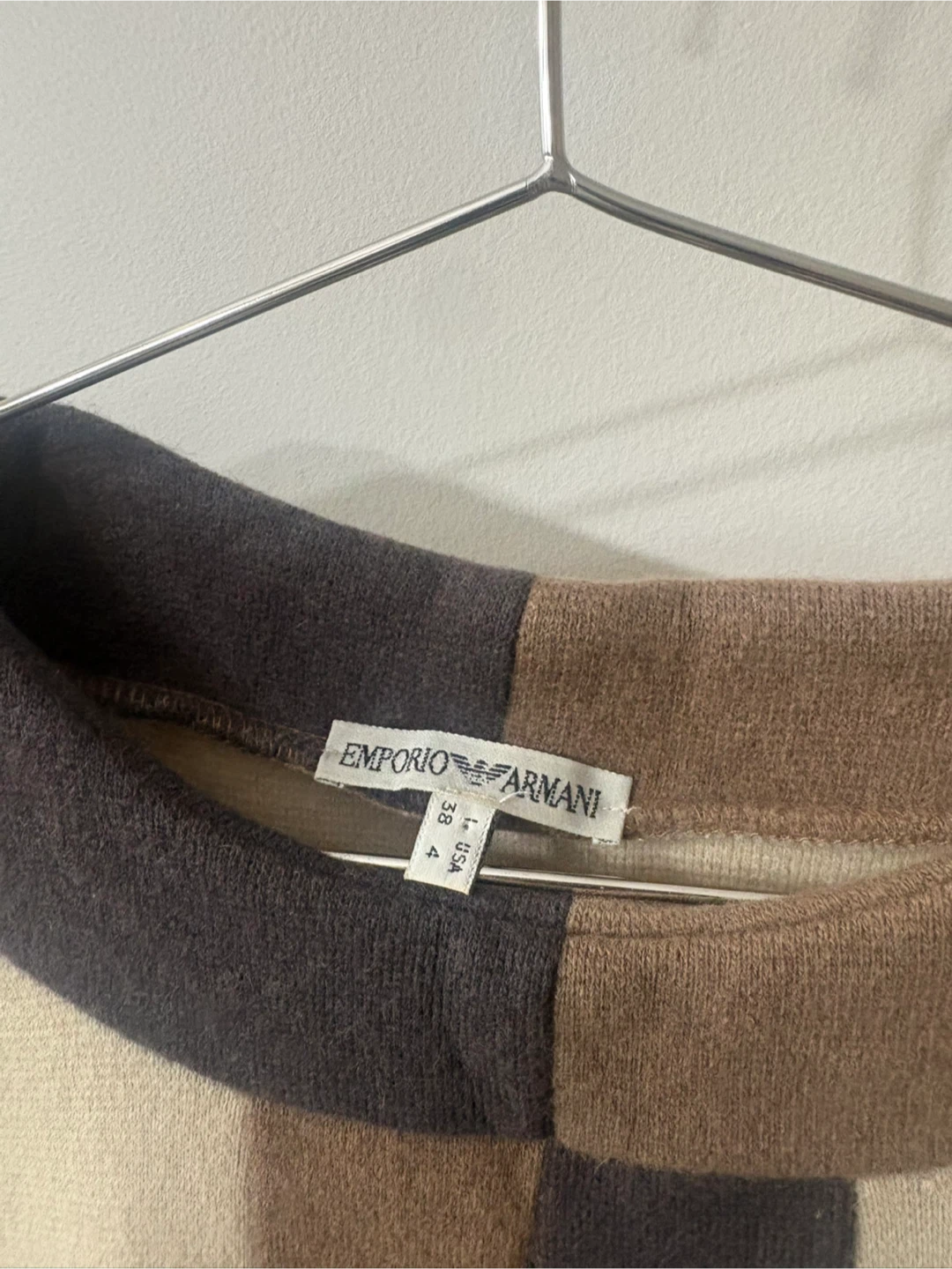 Vtg EMPORIO ARMANI Italy Angora Wool Knit Sweater Dress IT38 US4 - photo 2