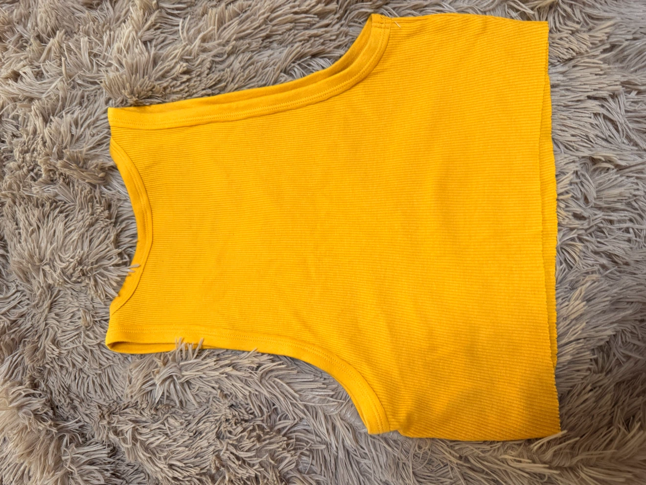 Aritzia Tna Yellow Cropped Tank Top - photo 2