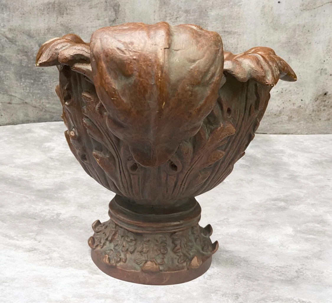 Decorative Bronze-Finish Pedestal Bowl - photo 2