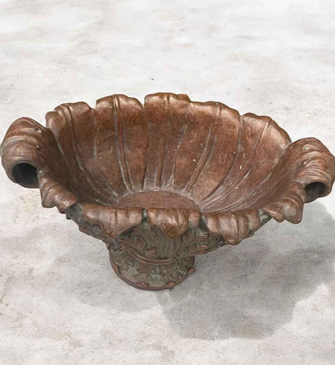 Decorative Bronze-Finish Pedestal Bowl - photo 5