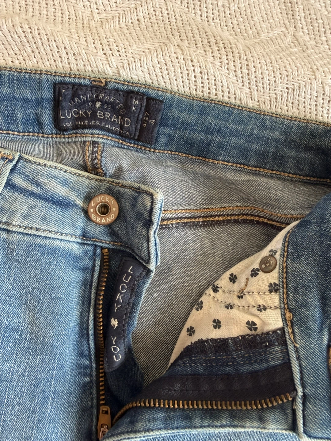 Distressed Skinny Jeans Size 4/27 (Lucky Brand) - photo 5