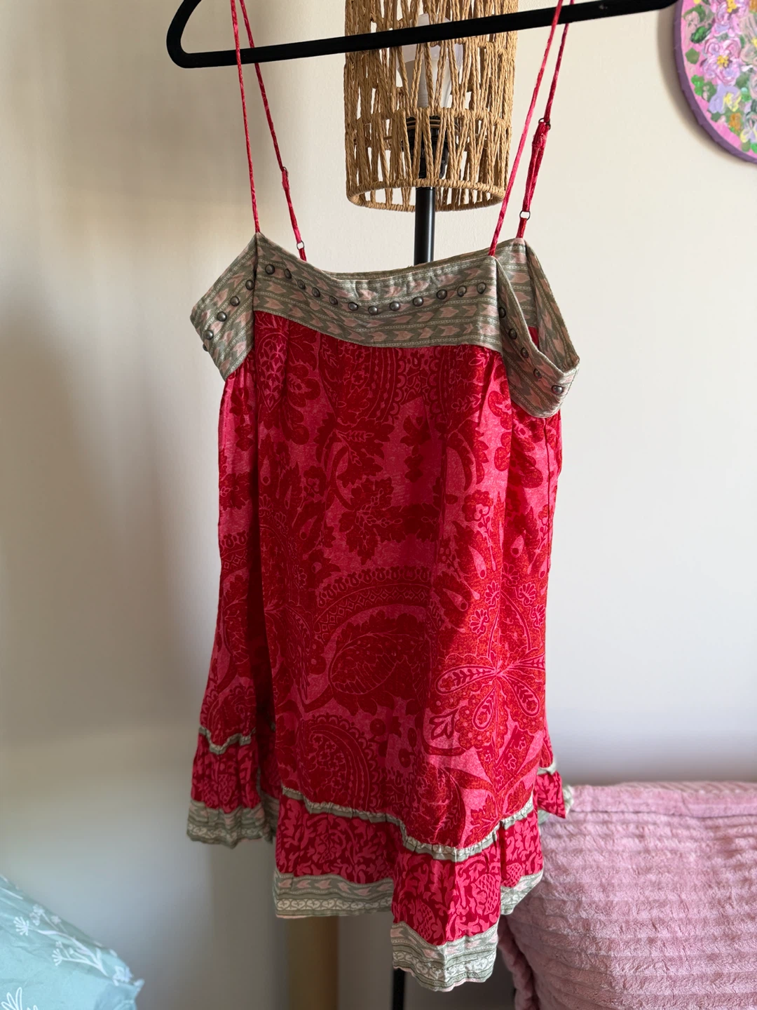 Umbrale Be Red Patterned Cami