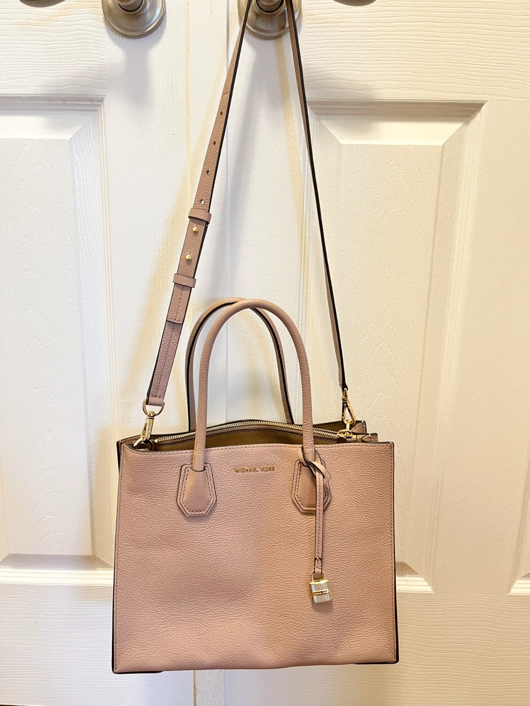Michael Kors Taupe Leather Handbag
