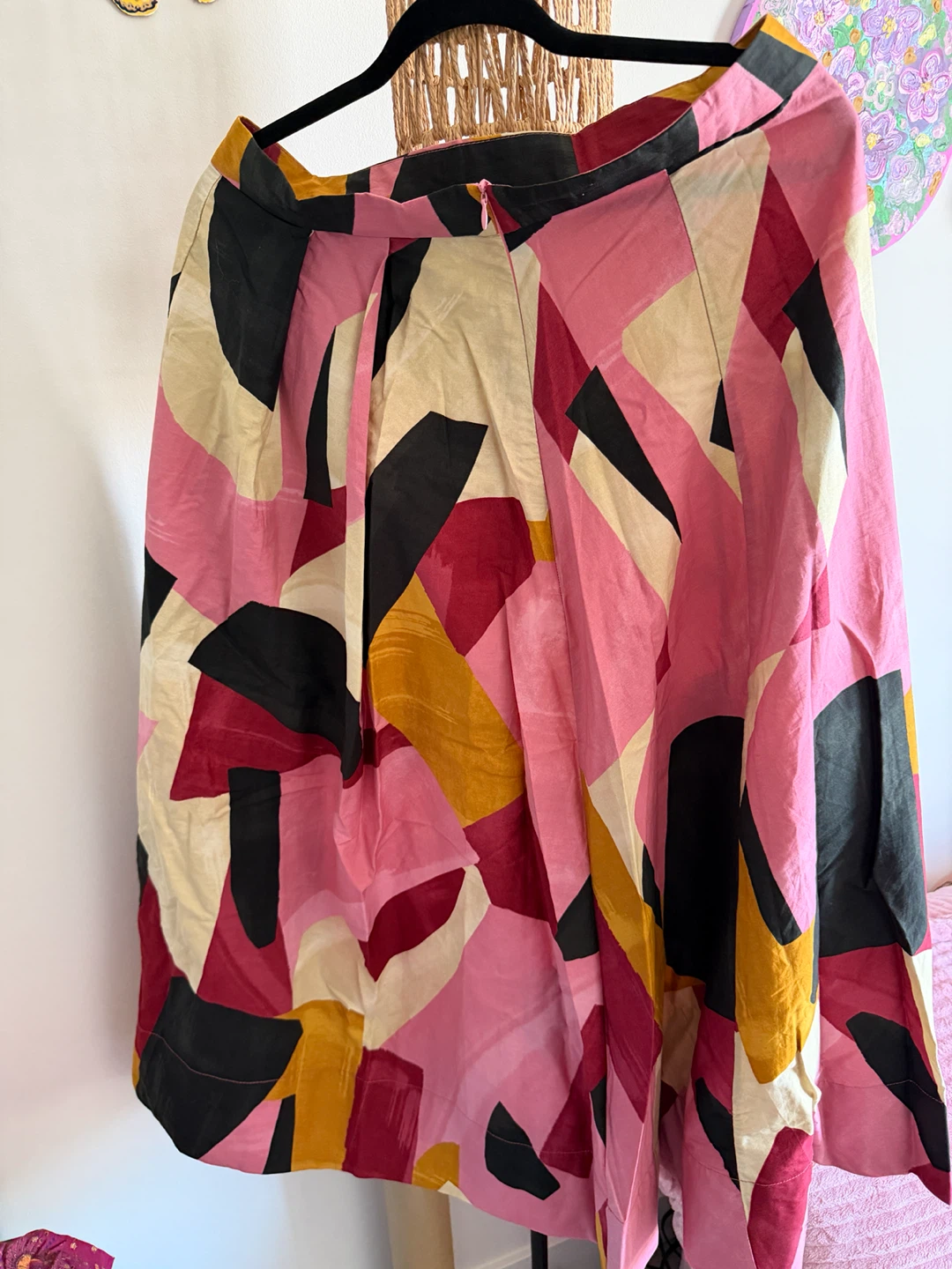 Zara Abstract Print Midi Skirt - photo 2