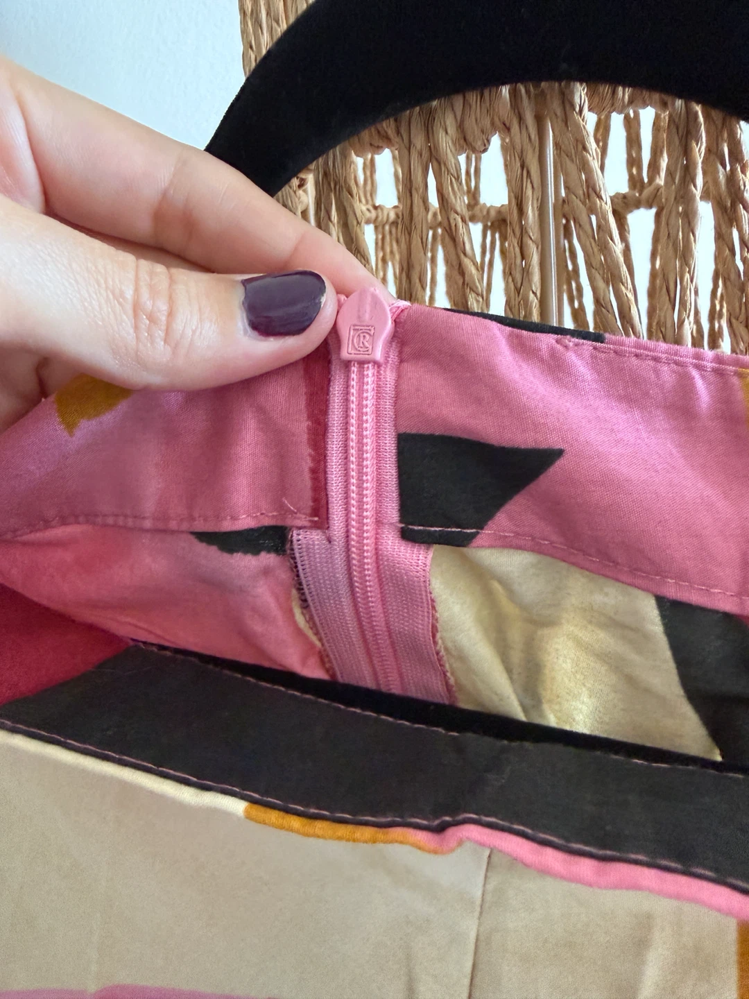 Zara Abstract Print Midi Skirt - photo 3