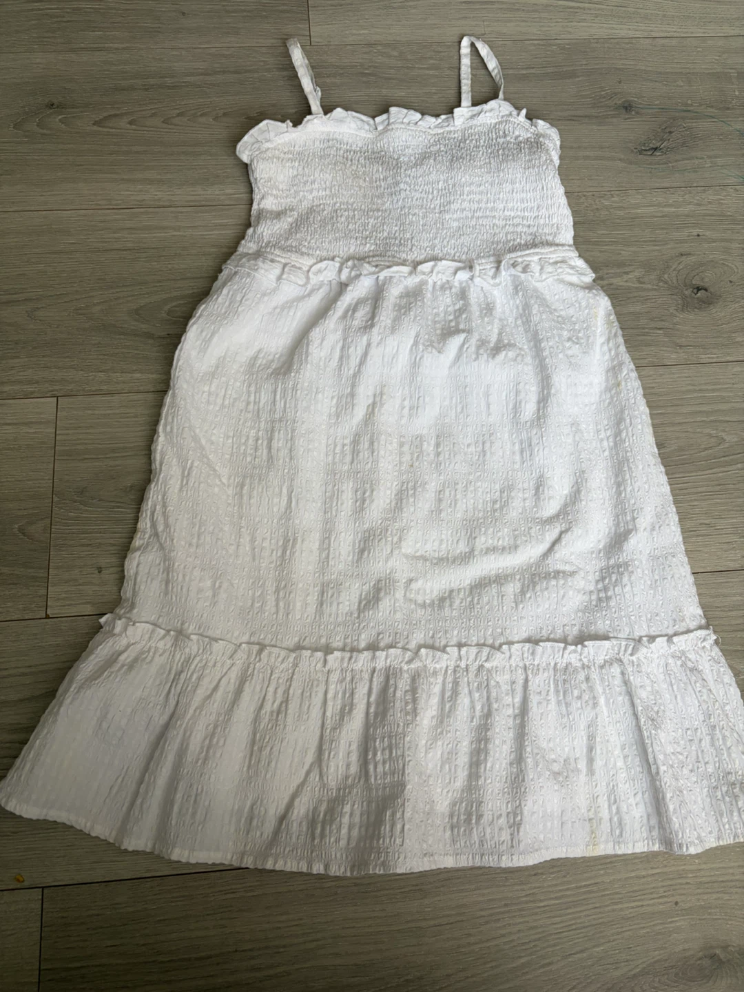 White Smocked Sundress