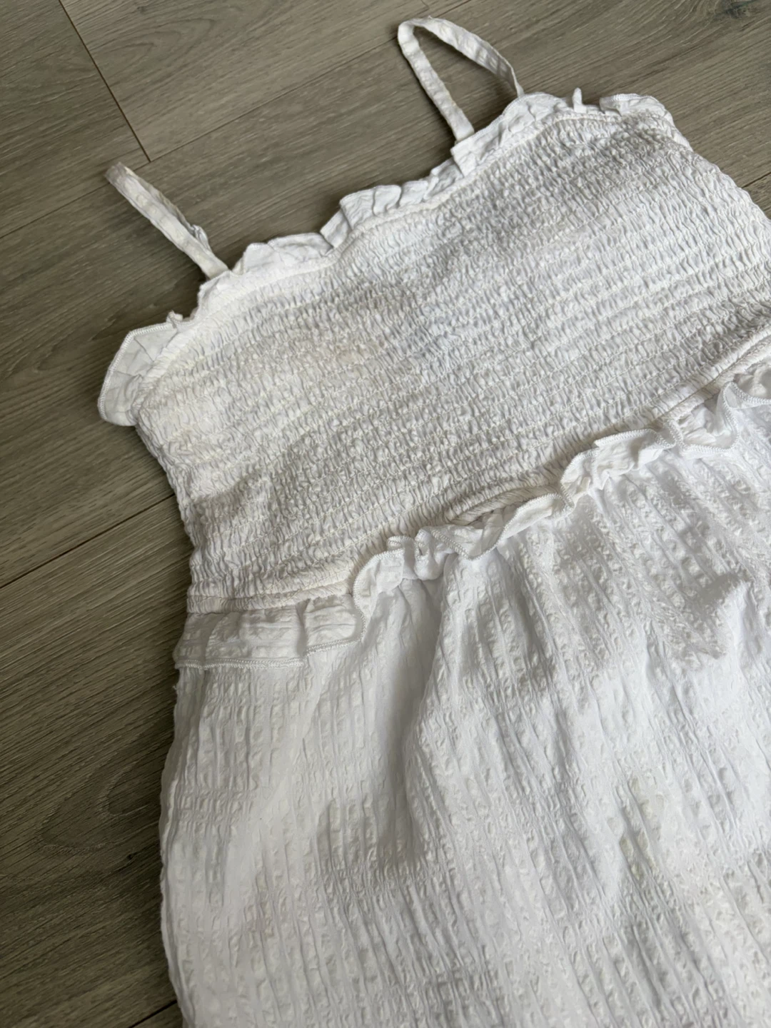 White Smocked Sundress - photo 2
