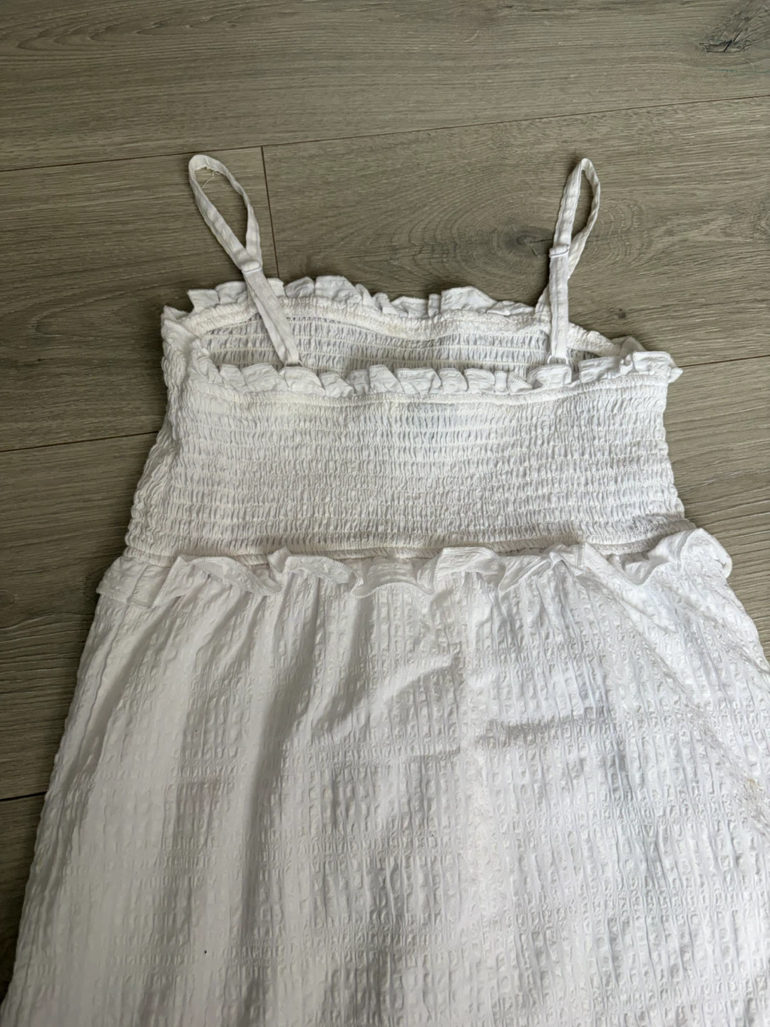 White Smocked Sundress - photo 3