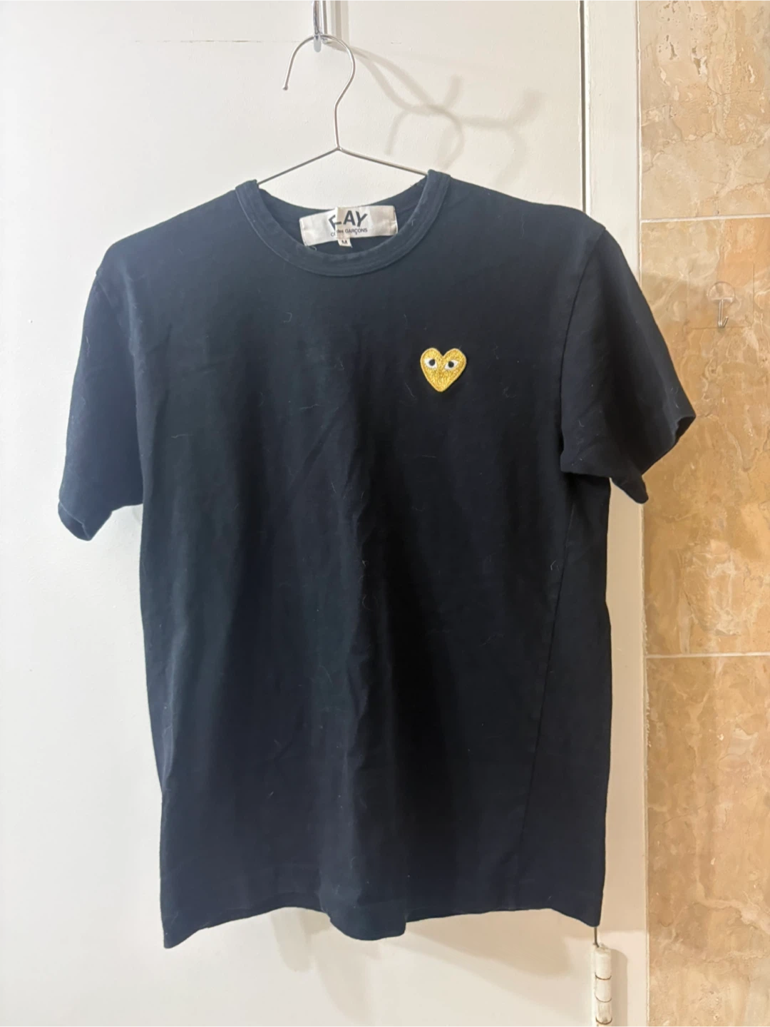 PLAY Comme des Garcons Black T-Shirt Men's M Like US S