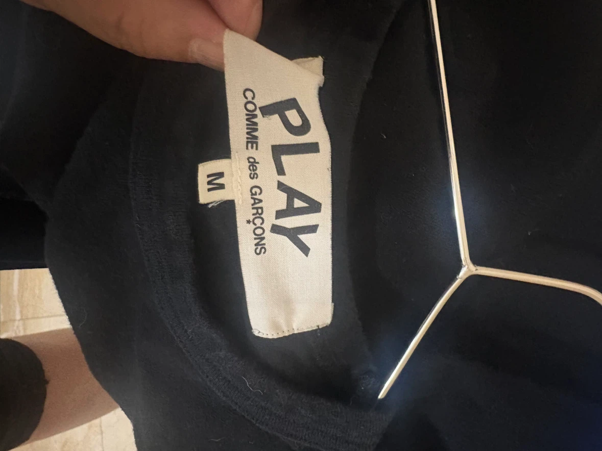 PLAY Comme des Garcons Black T-Shirt Men's M Like US S - photo 2