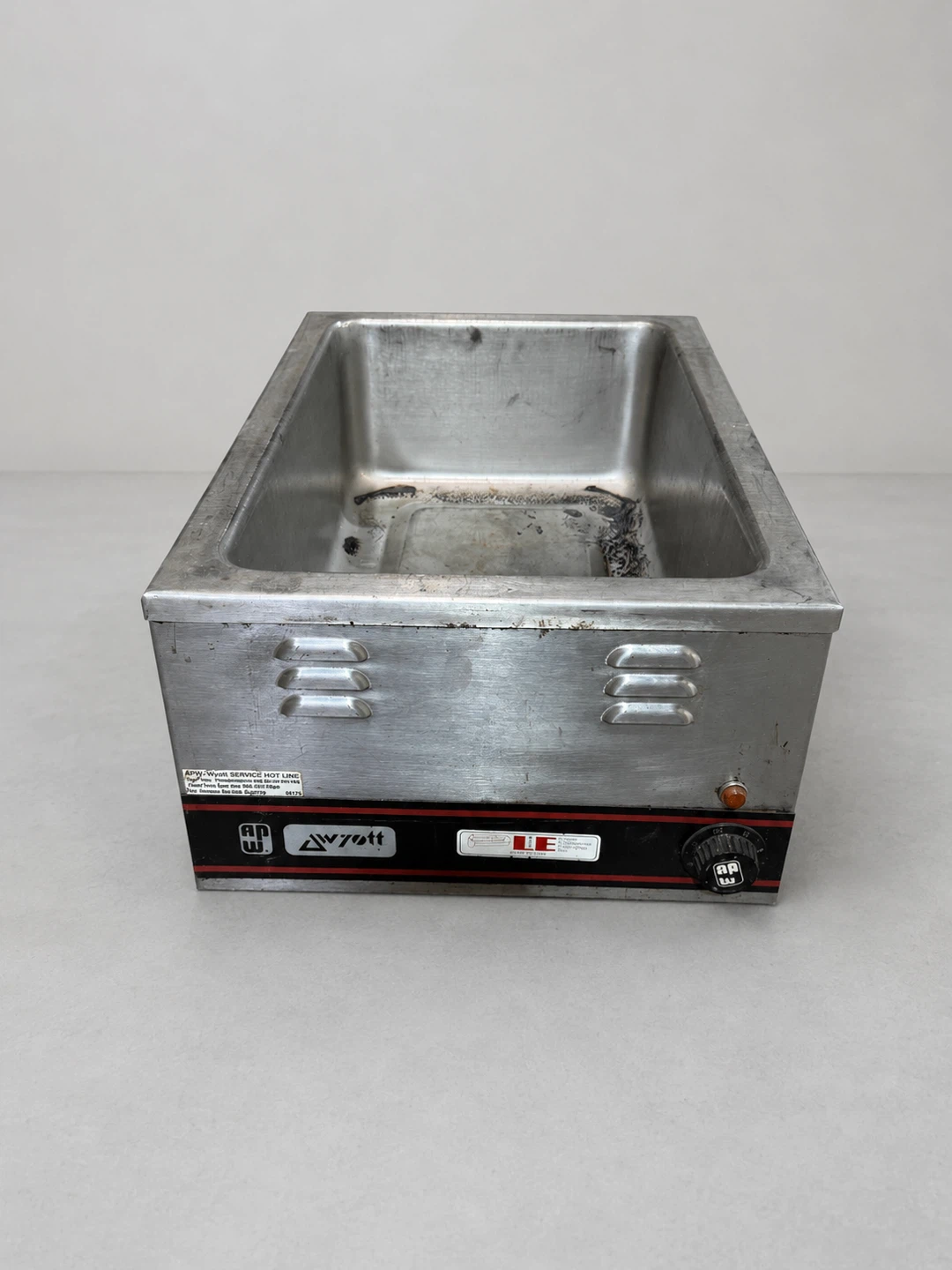 APW Wyott W-3V Commercial Countertop Food Warmer