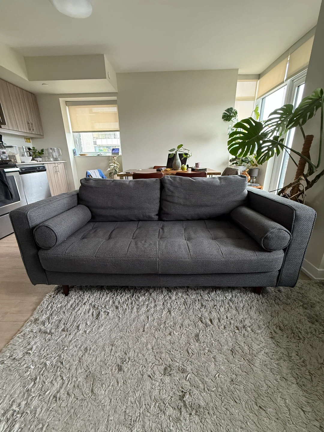 Mid-Century Two-Seater Sofa - photo 2