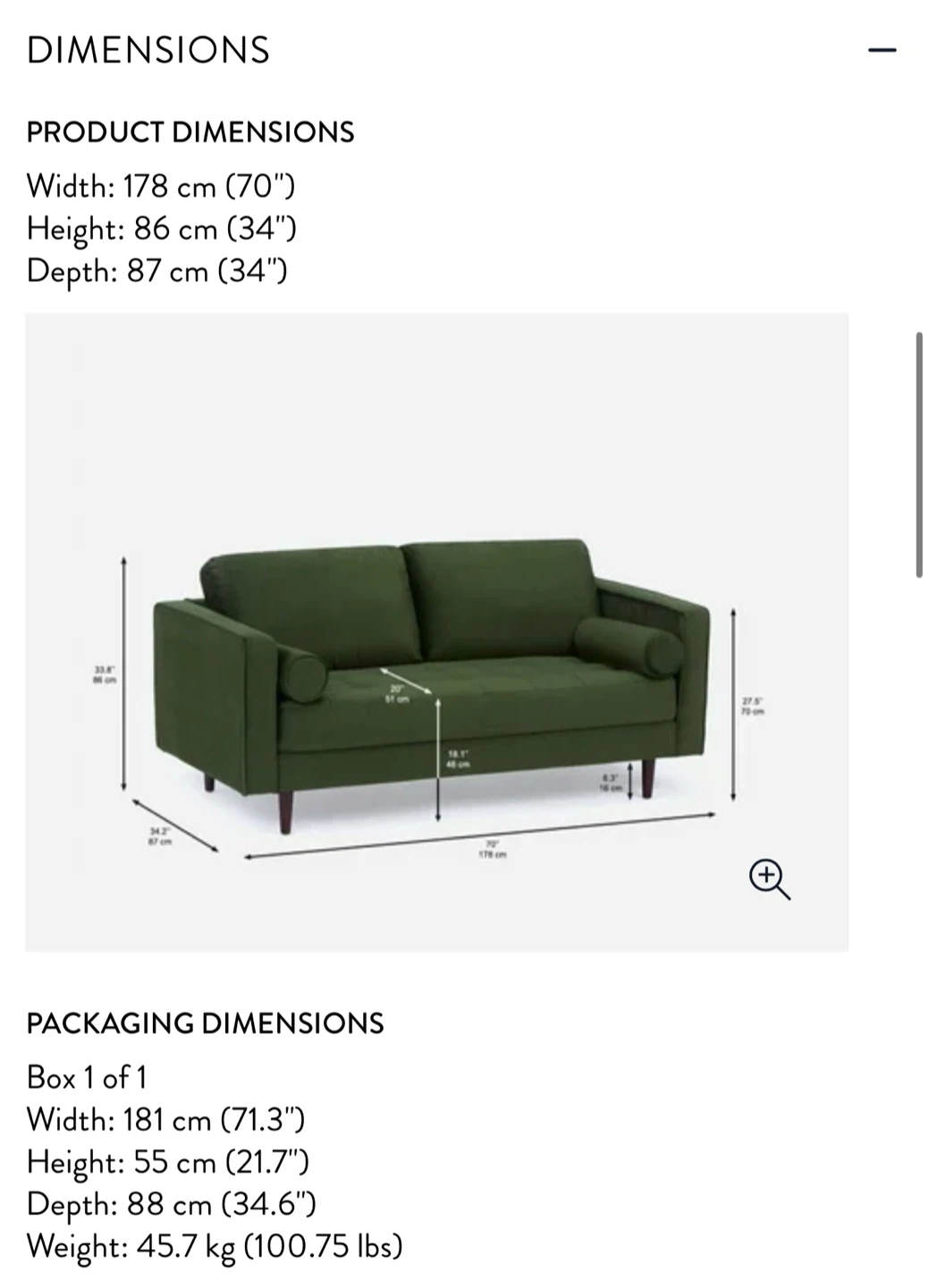 Mid-Century Two-Seater Sofa - photo 3