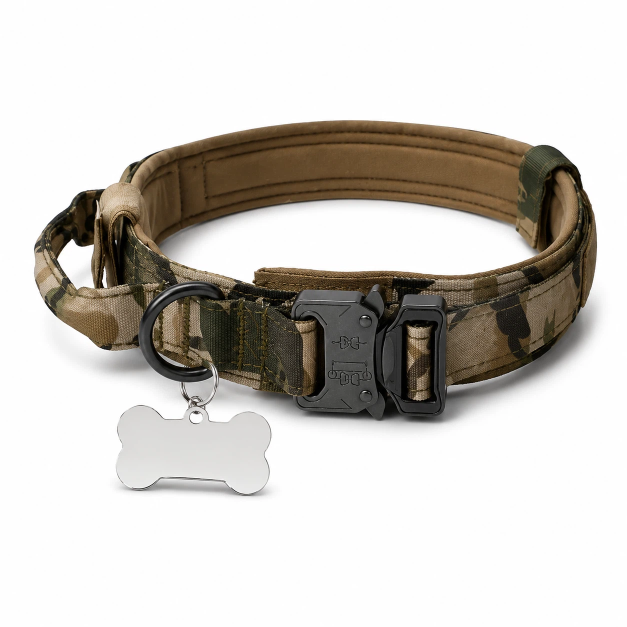 Custom Engraved Dog Bone tag and tactical colar - photo 4