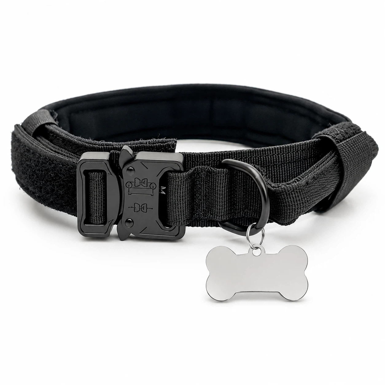 Custom Engraved Dog Bone tag and tactical colar - photo 5